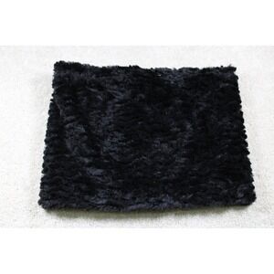 Merona Neck Warmer Womens One Size Black‎ Faux Fur Polyeste